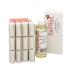 Epilwax-refill pack with: 12 roll-on cartridges with honey 1 pack with 100 fleece strips for hair removal and 1 bottle with 250 ml of neutral oil after hair removal (pink) pink 120 g (10 pack)
