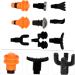Beavorty 5 Sets of 9-Piece Massage Head & Interchangeable Fascia Accessories for Body Massage Devices - Black - Buy Online on GoSupps.com