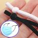100 Pieces Black Adjustable Sewing Elastic Band with Buckles for Face Cover Earloop Strap - DIY Stretchy Earmuff Rope - Buy Online on GoSupps.com