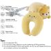 JOYRAVO Kids Travel Pillow - 2-in-1 Deformable U-Shaped Neck Pillow with Cute Plush Animal Design for Airplanes, Cars, and Travel - Yellow Bear - Buy Online on GoSupps.com