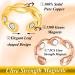 Vicmag 2PCS Copper Rings for Women 7X Magnetic 99.99% Solid Pure Copper Adjustable with Gift Box - Gold & Rose Gold Leaf Design - Buy Online on GoSupps.com