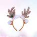 Amosfun Christmas Reindeer Headband Sequins Feather Animal Antler Ear Hair Hair Headwear Hat Headdress For Christmas Celebration Costume Cosplay Accessory (Coffee) - Buy Online on GoSupps.com