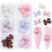 18 Pcs 3D Nail Art Bowknot Nail Charm Jewelry DIY Manicure Decoration Nail Studs Nail Art Accessories Easy To Use DIY Nail Accessories Resin Colorful - Buy Online on GoSupps.com