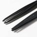 TWEEZERMAN Stainless Steel Tweezers - Hand-Filed Beveled Tip for Precision Hair Plucking - Matte Black | International Shipping Available - Buy Online on GoSupps.com