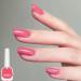 Pink Nail Polish Nail Varnish Bright Pink Quick Dry Breathable French Manicure Natural Elegant Pearl Hot Pink Non-toxic No UV Needed Nail Polish for Woman Home DIY Nail Art Gift - Buy Online on GoSupps.com