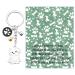 Ensianth Dog Keychain Gifts for Dog Lovers Puppy Keychain Dog Paw Print Keychain Gifts for Dog Owners Mom Dad Puppy Dog Keyring Bichon Fris