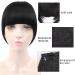 Bangs Hair Clip Straight Synthetic Blunt Bangs Clip in Bangs Hair Extensions Synthetic Neat Flat Bang with Temples Thick Front Face Fringe Bangs Hairpieces for Women Bangs Clip in Hair (Color : 1B 6inches 1B - Buy Online on GoSupps.com