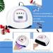 220W UV LED Nail Lamp with 57 Beads, Quick-Drying Gel Curing for Salon Quality Gel Nails - White - Buy Online on GoSupps.com