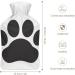 Black Paw Hot Water Bottle with Plush Cover | Hand Warmer for Adults & Children | 26.5x15.3cm Shipping Internationally - Buy Online on GoSupps.com