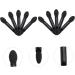 PLAFOPE 10pcs Dual Sided Eye Shadow Brush Eyeshadow Stick Brush Paupi re Sponge Eyeshadow Brush Kit Black - Buy Online on GoSupps.com