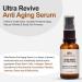 Ultra Revive Anti Aging Serum - Reduce Wrinkles & Fine Lines Boost Firmness & Hydration with Centella Asiatica Collagen Bakuchiol & Retinol - Buy Online on GoSupps.com