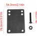 ZRM&E Rubber Skateboard Riser Pad Screws Kit - 29mm x 3mm Riser Pads with Mounting Screws and Nuts - Black - Buy Online on GoSupps.com