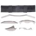 Scraping Massage Tools ANGGREK 5pcs/Set Stainless Steel Gua Sha Scraping Massage Tool Muscle Pain Relief Set