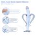 Silicone Baby Teether and Toothbrush Set - Set of 3 Infant Training Finger Toothbrushes with Storage Case - Blue - Buy Online on GoSupps.com
