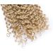 14 Inch Crochet Braids Water Wave Hairpieces Synthetic Wavy 100g Ombre Braiding Hair Weave Crochet Hair Extensions For Women - Ash Blonde - Buy Online on GoSupps.com