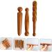 Lurrose 12-Piece Wooden Massage Stick Set | Head Face Neck & Body Relaxation | Thai Spa Tools for Travel & Reflexology | 12x2.5cm - Buy Online on GoSupps.com