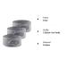 Queta Adjustable Hair Band for Makeup - Terry Cloth Cosmetic Headband Set (3pcs) - Gray - Hair Protection with Velcro Fastener - Buy Online on GoSupps.com
