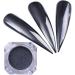 Holographic Nail Powder Holo Powder for Nails Nail Powder Rainbow Mirror Nail Powder Silver Gold Black Holo Manicure Nail Art Pigment Glitter Dust - Buy Online on GoSupps.com