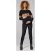 Happy Mama Maternity Cotton Sweatshirt Breastfeeding Access 1292- Black & Anaconda Print - Buy Online on GoSupps.com