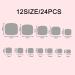 24pcs Chrome Short Square Toenails with Glue - Summer Beach & Bridal Clip-On Fake Nails - Buy Online on GoSupps.com