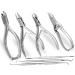 Nail tongs foot care instruments set 7-part nail tongs for strong nails skin-tongs corner lifter corner file for manicure and pedicure as a set offer