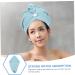 Zerodeko Quick Drying Shower Cap Towel - Absorbent Hair Drying Turban for Women - Large Blue Hair Towel (65x25cm) - Perfect for Fast Hair Drying - Buy Online on GoSupps.com