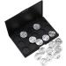 CRILSTYLEO 3pcs 15 Empty Cosmetic Case Travel Cosmetic Case Travel Makeup Case Empty Makeup Eyeshadow Silver - Buy Online on GoSupps.com