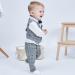 Famuka Baby Boys Gentleman Suit Blazer Toddler Tuxedo Clothing Set - Grey (Size 80) - Buy Online on GoSupps.com