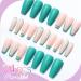 24 Ct Long Coffin Acrylic Press On Fake Nails - Nail File & Glue Included | Color 016 - Buy Online on GoSupps.com