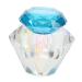 POPETPOP 2 Pcs Nail Art Crystal Cup Glass Tumbler with Lid Glass Nail Dish Liquid Powder Dappen Dish Crystal Dappen Dish Liquid Containers Dish Cover White Crystal 5.5x5.5cmx2pcs Bluex2pcs