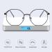 VOOLGA Classic Retro Blue Light Filter Glasses - Polygon Style Fashion Glasses for Men & Women - Anti-Glare Computer Protection with Black Metal Legs - Buy Online on GoSupps.com