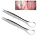 2-Piece Portable Stainless Steel Tongue Scrapers for Adults - Reusable Breath Freshener - Buy Online on GoSupps.com