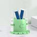 Duiaynke Green Toothbrush Holder with Hook Stand | Organized Storage for Toothbrushes Toothpaste Razors and Towels | Perfect for Bathroom Solutions - Buy Online on GoSupps.com