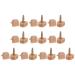 HARFINGTON 10 Pairs TPU High Heel Tips Shoes Replacement Tap Caps for Women High Heel Shoes 3mm Pin  12.5x10.5mm U-Shape Heel Repair Caps  Beige 12.5x10.5mm Beige  Gold Tone