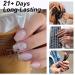 Intobas 5-in-1 Builder Gel for Nails - Milky White UV/LED Nail Polish Set with 100 Nail Shapes for Extensions & Nail Art - Buy Online on GoSupps.com