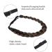 TOECWEGR Braid Headband 3 Strands Synthetic Hair Classic Wig Hair Hoop - Chunky Elastic Hairpiece for Ladies - Buy Online on GoSupps.com