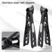 Ushine Nail Clippers Angled Head Nail Clippers Premium Stainless Steel Heavy Duty Toenail Clippers with Built-in Nail File for Kids Adult Seniors Thick Fingernail and Toenail-Black - Buy Online on GoSupps.com