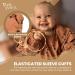 Yum Yum's Waterproof Silicone Baby Bibs with Long Sleeves | Coverall Bib for Infant Weaning | Panda Paws Design | 6-12 Months | Toddler Apron - Buy Online on GoSupps.com