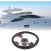 Dolity 12.6-inch Aluminum Alloy Boat Pontoon Steering Wheel | 3 Spoke 3/4 Shaft PU Carbon Fiber | Marine Accessories for Boats, Vessels, Yachts - Buy Online on GoSupps.com