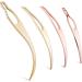 WILLBOND 4 Pieces Sisterlock Retighten Tool Dreadlock for Hair Crochet Needle Loc Dreads Dread Extensions Styling Tools Maintenance (Rose Gold Gold)