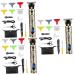 POPETPOP 3 Sets Trimmers for Men Clippers for Hair Cutting Mens Face Trimmer Facial Trimmer Electric Shears Nose Beard Trimmer Hair Trimmer for Men T9 Scissors Stainless Steel Cordless