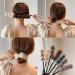 xbiez Stylish Hair Curler Bow Barrettes Elegant Styling Accessories Hairpin Hair Braiding Braider Hairgrip Styling Tools Rows of flowers - Buy Online on GoSupps.com