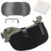 JFFCESTORE Airsoft Tactical Safety Goggles with 2 Color Lenses for Helmet - Green - Buy Online on GoSupps.com