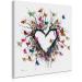 Yidepot Butterfly Canvas Wall Art for Bedroom - Heart-Shaped Branches & Colorful Butterflies - Love Motif for Teenage Girls - 30x30cm - Buy Online on GoSupps.com