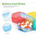Monthly Pill Organizer - 30 Day Medicine Boxes with 32 Compartments for Vitamins Fish Oil & Supplements - Portable 4-Week Case - Buy Online on GoSupps.com
