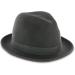 Belfry Trilby Vintage Style Dress Fedora Hat, 100% Pure Wool Felt - Black/Grey/Navy/Brown/Pecan - Large - Buy Online on GoSupps.com