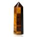 XIANNVXI 2" Tigers Eye Crystal Wand Healing Crystals Wand Tower Natural Gemstone Stone Hexagonal Point Wand for Reiki Meditation Therapy Energy Direction