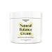 Supplement Spot Natural Balance Cream with Wild Yam Almond Oil Coconut Oil & Vitamin E for Skin Health & Support 4 Ounce