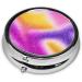 Colorful Starlight Mini Round Pill Box - 3 Compartment Travel Organizer for Home & Office Use - Buy Online on GoSupps.com