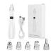 Blackhead Extractor Blackhead Remover Skin Tag Removal Kit with 5 Probes Pore Extractor Portable Pimple Extractor Rechargeable USB Port 3 Speeds Control for Women and Men White
